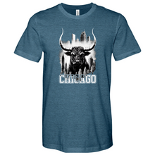Load image into Gallery viewer, Chicago Bull Heathered Tee