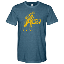 Load image into Gallery viewer, Crazy Giraffe Lady Heathered Tee