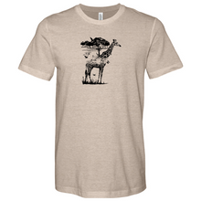 Load image into Gallery viewer, Giraffe Wildlife Heathered Tee