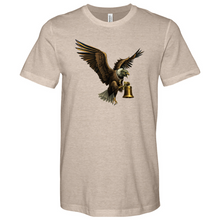 Load image into Gallery viewer, Green Eagle & Bell Heathered Tee