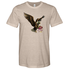 Load image into Gallery viewer, Green Eagle & Shredded Fabric Heathered Tee