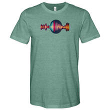Load image into Gallery viewer, Frequency Waves Orb Heathered Tee