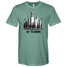 Load image into Gallery viewer, Houston Skyline City Heathered Tee