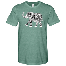 Load image into Gallery viewer, Boho Elephant Heathered Tee