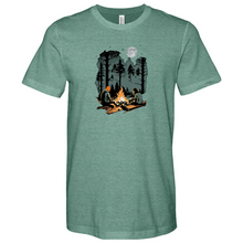 Load image into Gallery viewer, Couple on Campfire Heathered Tee