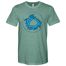 Load image into Gallery viewer, Blue Circle Heathered Tee