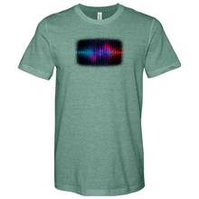 Load image into Gallery viewer, Frequency Waves Red Blue Heathered Tee