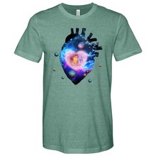 Load image into Gallery viewer, Cosmic Heart Heathered Tee
