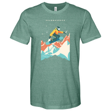 Load image into Gallery viewer, Flying Snowboarding Heathered Tee