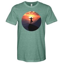 Load image into Gallery viewer, Sunset Yoga Heathered Tee