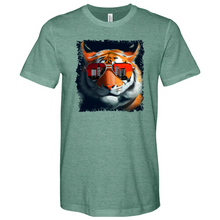 Load image into Gallery viewer, Bengal Face Wglasses Heathered Tee