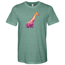Load image into Gallery viewer, Giraffe Illustration Heathered Tee