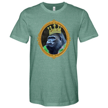Load image into Gallery viewer, Monkey With Green Jacket in a Gold Frame Heathered Tee
