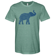 Load image into Gallery viewer, Mandala Elephant Heathered Tee
