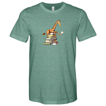 Load image into Gallery viewer, Reading Giraffe Heathered Tee
