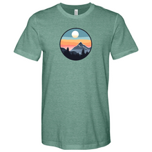 Load image into Gallery viewer, Mountain Sunset Heathered Tee