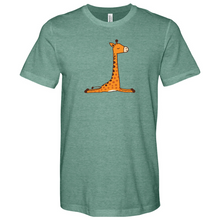 Load image into Gallery viewer, Downward Giraffe Pose Heathered Tee
