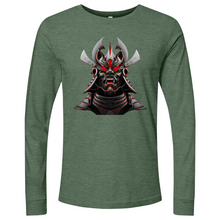 Load image into Gallery viewer, Silver & Red Japanese Warrior MinLong Sleeve