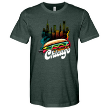 Load image into Gallery viewer, Chicago Hot Dog Heathered Tee