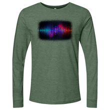 Load image into Gallery viewer, Frequency Waves Red Blue Long Sleeve