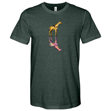 Load image into Gallery viewer, Giraffe Reflection Heathered Tee