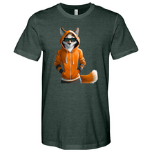 Load image into Gallery viewer, Orange Fox Heathered Tee