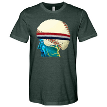 Load image into Gallery viewer, Baseball Head 01 Heathered Tee