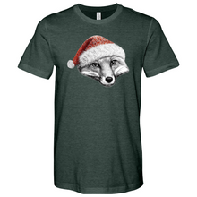 Load image into Gallery viewer, Christmas Fox Heathered Tee