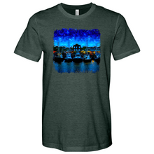 Load image into Gallery viewer, Shem Creek Starry Night Heathered Tee