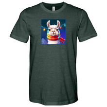 Load image into Gallery viewer, Llama Christmas Heathered Tee