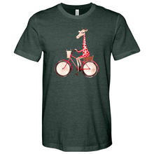 Load image into Gallery viewer, Bicycle Giraffe Heathered Tee