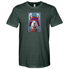 Load image into Gallery viewer, Llama Magenta Heathered Tee
