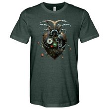 Load image into Gallery viewer, Bat Heart Min Heathered Tee