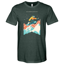 Load image into Gallery viewer, Flying Snowboarding Heathered Tee