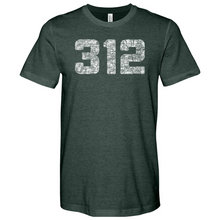 Load image into Gallery viewer, Chicago 312 Heathered Tee