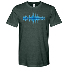 Load image into Gallery viewer, Blue Frequency Heathered Tee