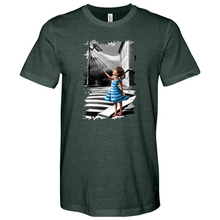 Load image into Gallery viewer, Little Girl Smiling and Waving at the Camera 02 Heathered Tee