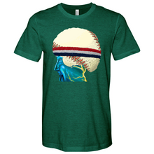 Load image into Gallery viewer, Baseball Head 01 Heathered Tee
