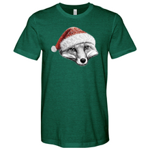 Load image into Gallery viewer, Christmas Fox Heathered Tee
