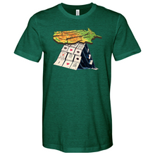 Load image into Gallery viewer, US Map Stand On a House of Cards Heathered Tee