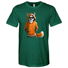 Load image into Gallery viewer, Orange Fox Heathered Tee