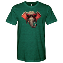 Load image into Gallery viewer, Red Glass Elephant Heathered Tee