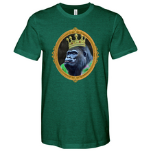 Load image into Gallery viewer, Monkey With Green Jacket in a Gold Frame Heathered Tee