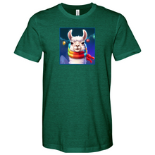 Load image into Gallery viewer, Llama Christmas Heathered Tee