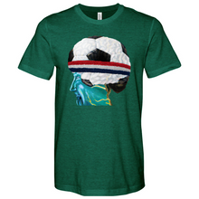 Load image into Gallery viewer, Soccer Head Heathered Tee