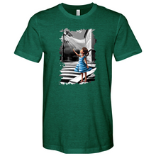 Load image into Gallery viewer, Little Girl Smiling and Waving at the Camera 02 Heathered Tee