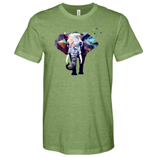 Load image into Gallery viewer, Geometric Elephant Heathered Tee