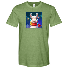 Load image into Gallery viewer, Llama Christmas Heathered Tee