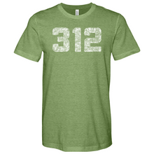 Load image into Gallery viewer, Chicago 312 Heathered Tee
