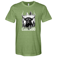 Load image into Gallery viewer, Chicago Bull Heathered Tee